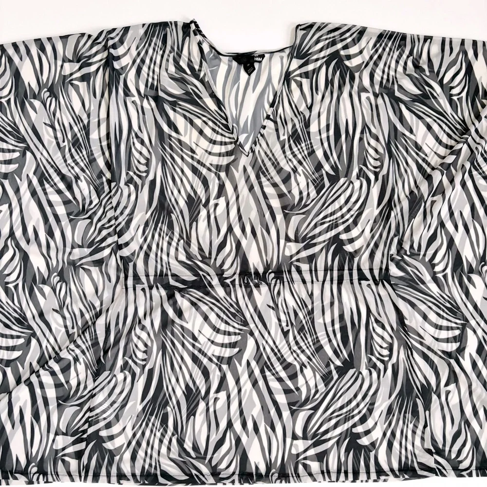 H&M Zebra Swim Cover-Up, sz S